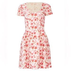 Prabal Gurung Pink and White Floral Mini Dress